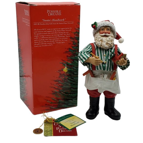 Dept 56 Possible Dreams Santa's Handiwork Ornament #805006 Vintage 1997 - Picture 3 of 11